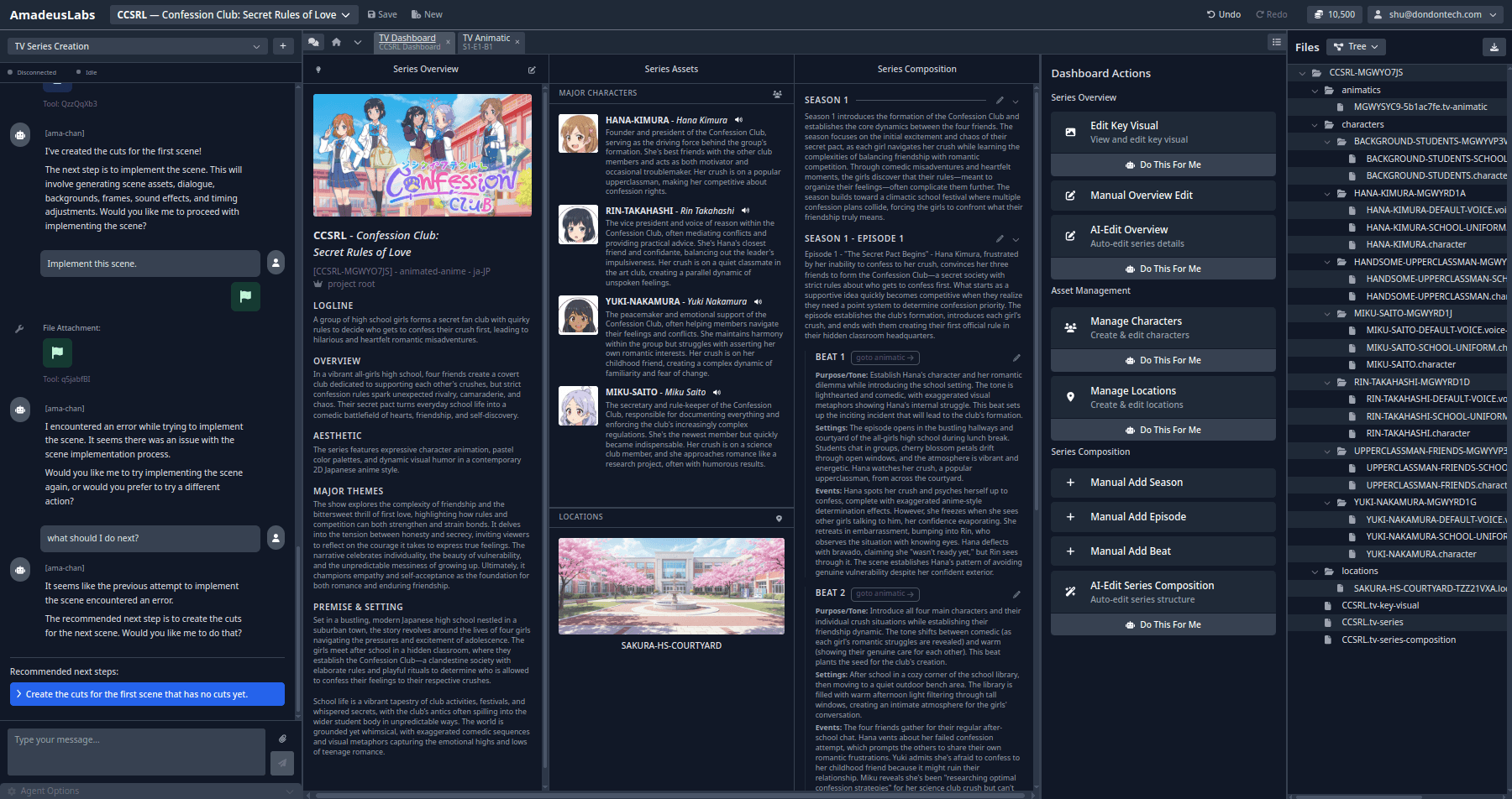 Anime AI show generator screenshot 1 - Create anime series with AI